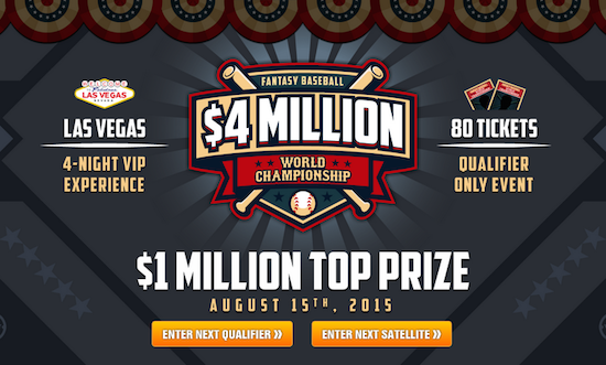 DraftKings Expands Prize Pool, Field for Fantasy Baseball World Championship