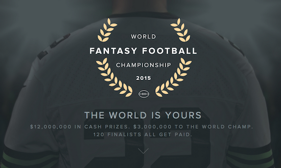 FanDuel Announces 2015 WFFC: $3 Million Top Prize